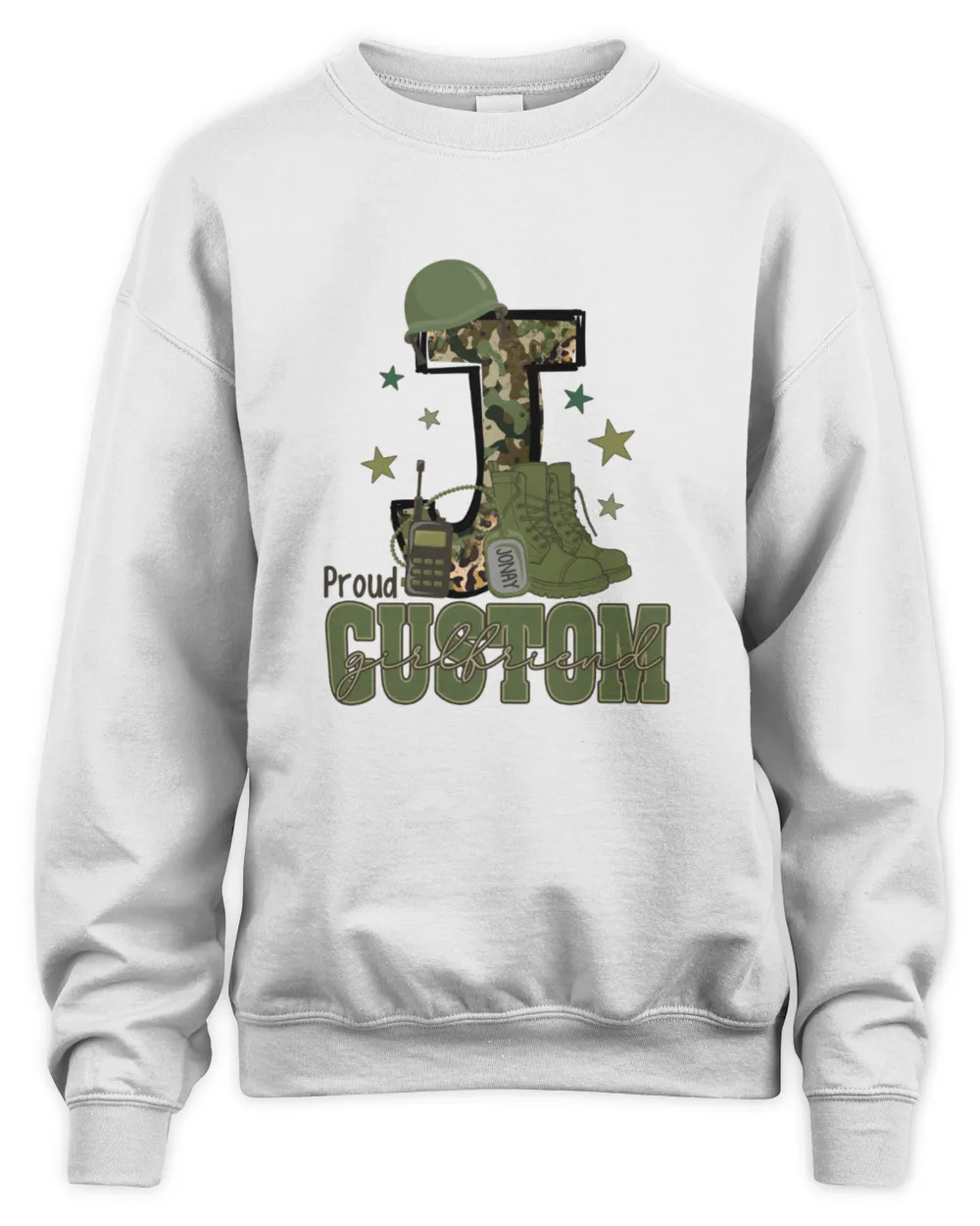 Proud Army Girlfriend Sweatshirt, In My Army Girlfriend Era Sweatshirt, Valentines Day Shirt For Military Girlfriend, Army Girlfriend Shirt Unisex Sweatshirt white s