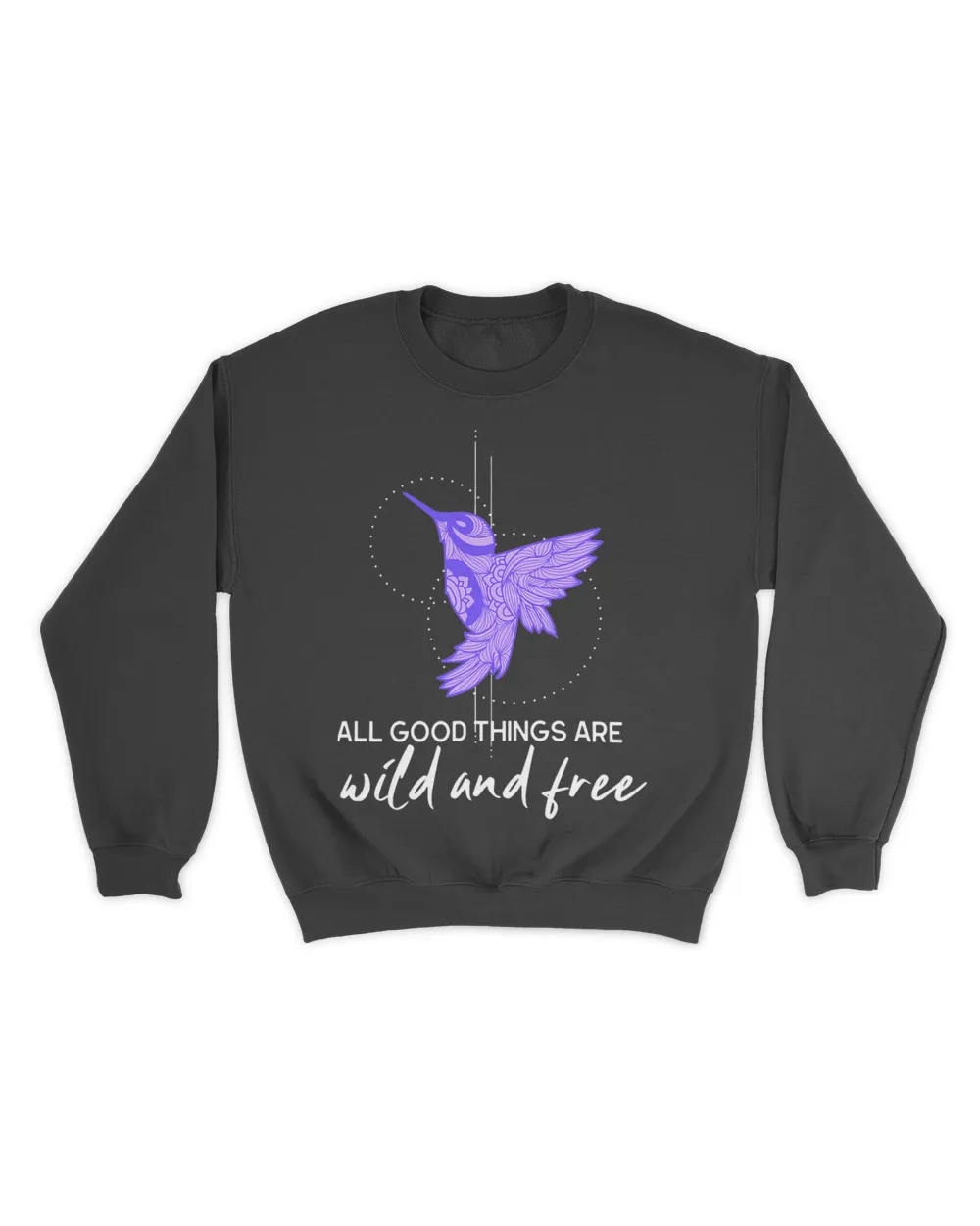 All Good Things Are Wild 2Free Modern Hummingbird Art