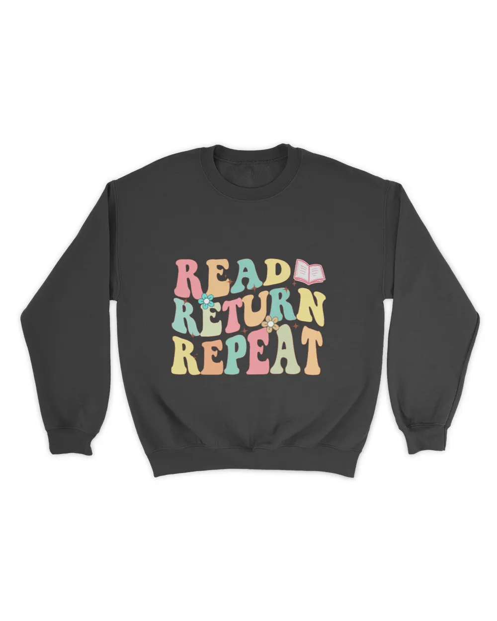 Groovy Read Return Repeat Librarian Funny Library Book