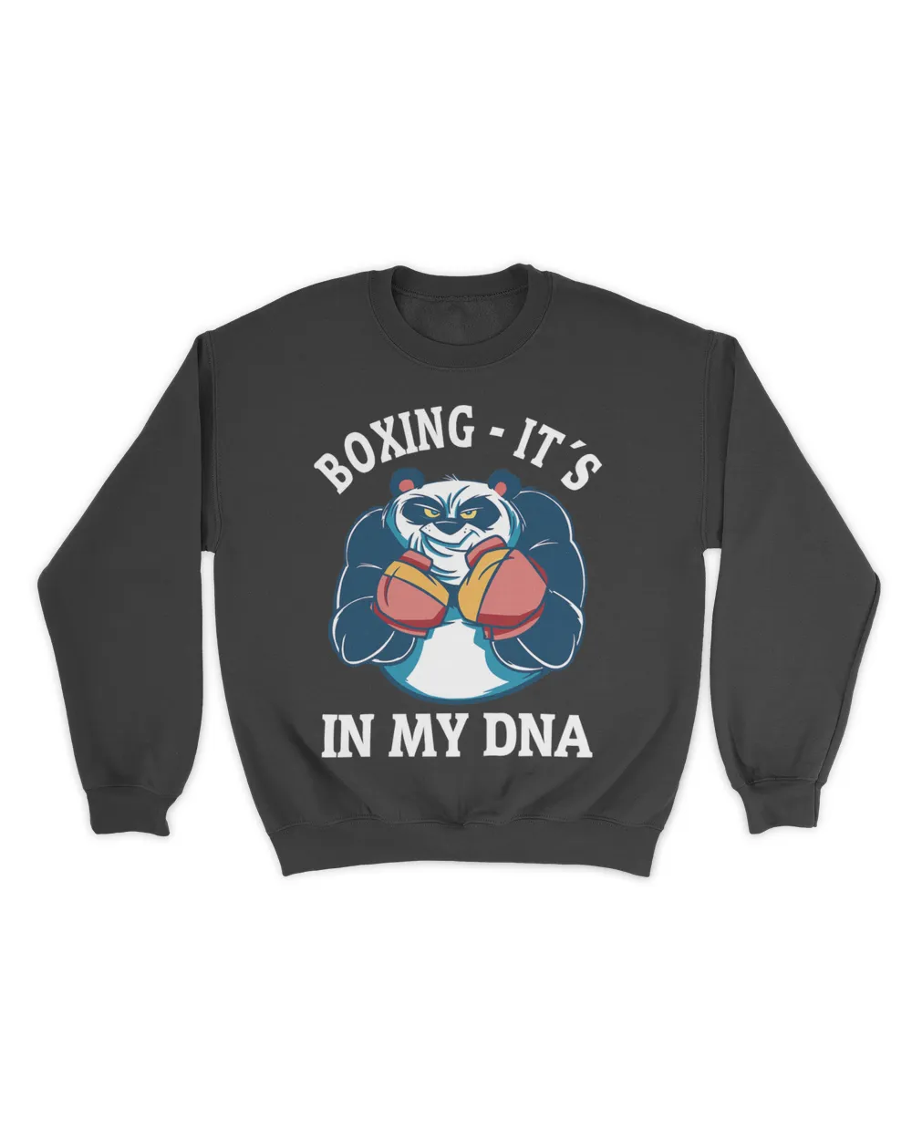 Boxing Its In My DNA Panda Boxing Unisex Sweatshirt black s