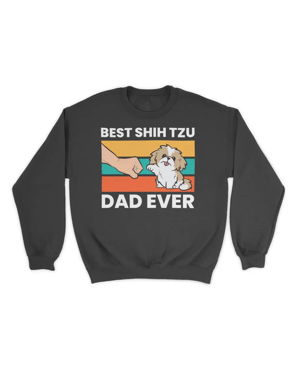 Best Shih Tzu Dad Ever Funny Shih Tzu T-Shirt