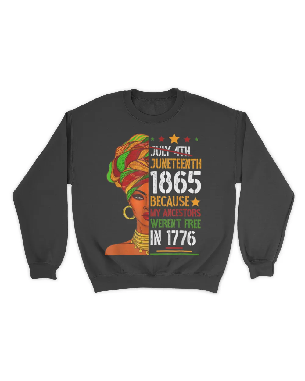 Juneteenth Day Ancestors Free 1776 July 4th Black African T-Shirts tee