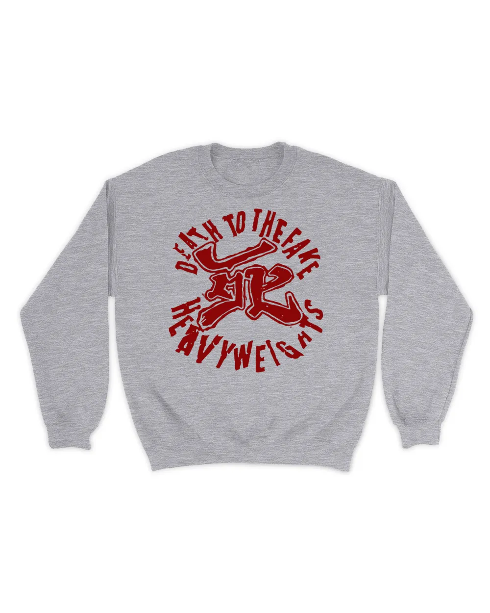 Official Death to fake heavyweights T-shirt Unisex Sweatshirt sport-grey 