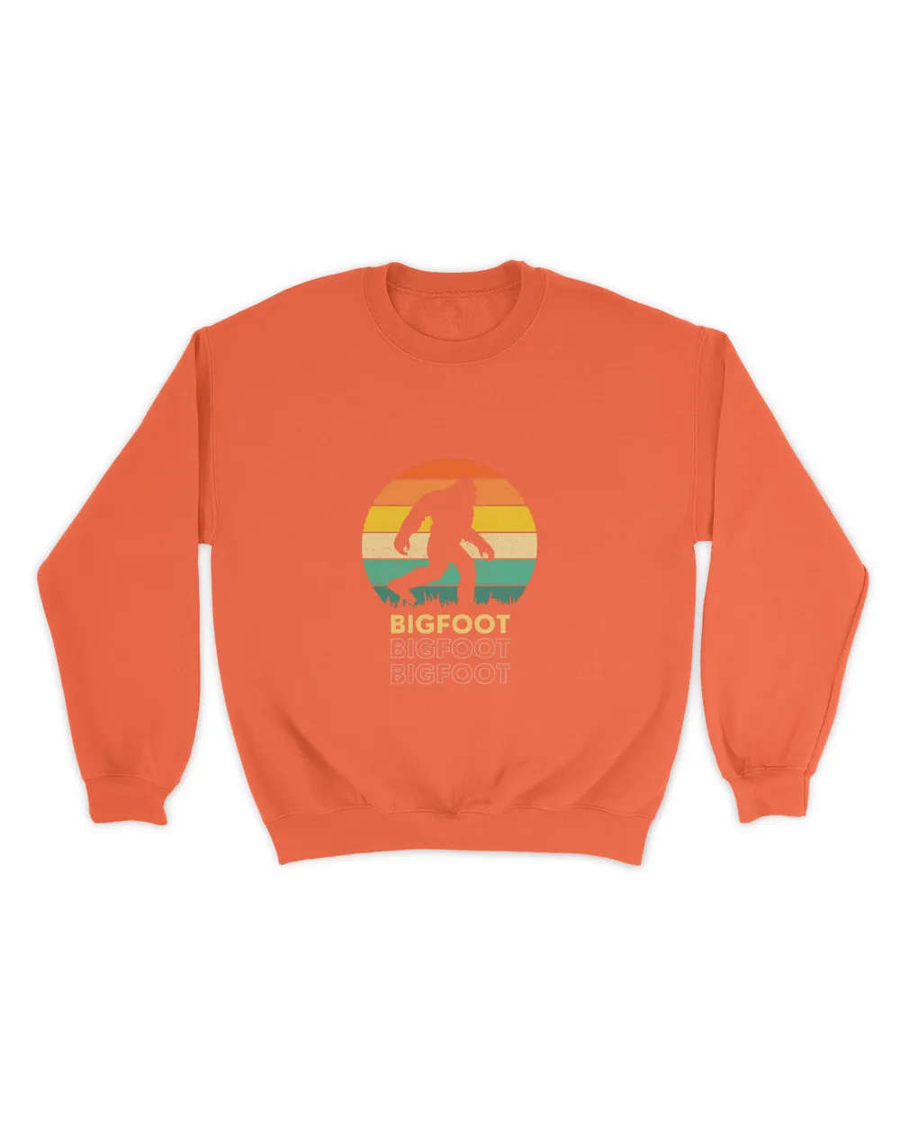 Orange Vintage Big Foot Sweatshirt