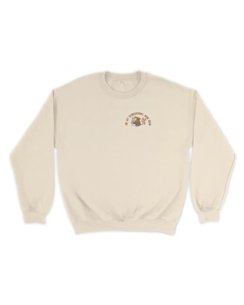 In my homeschool mom era shirt Unisex Sweatshirt sand s