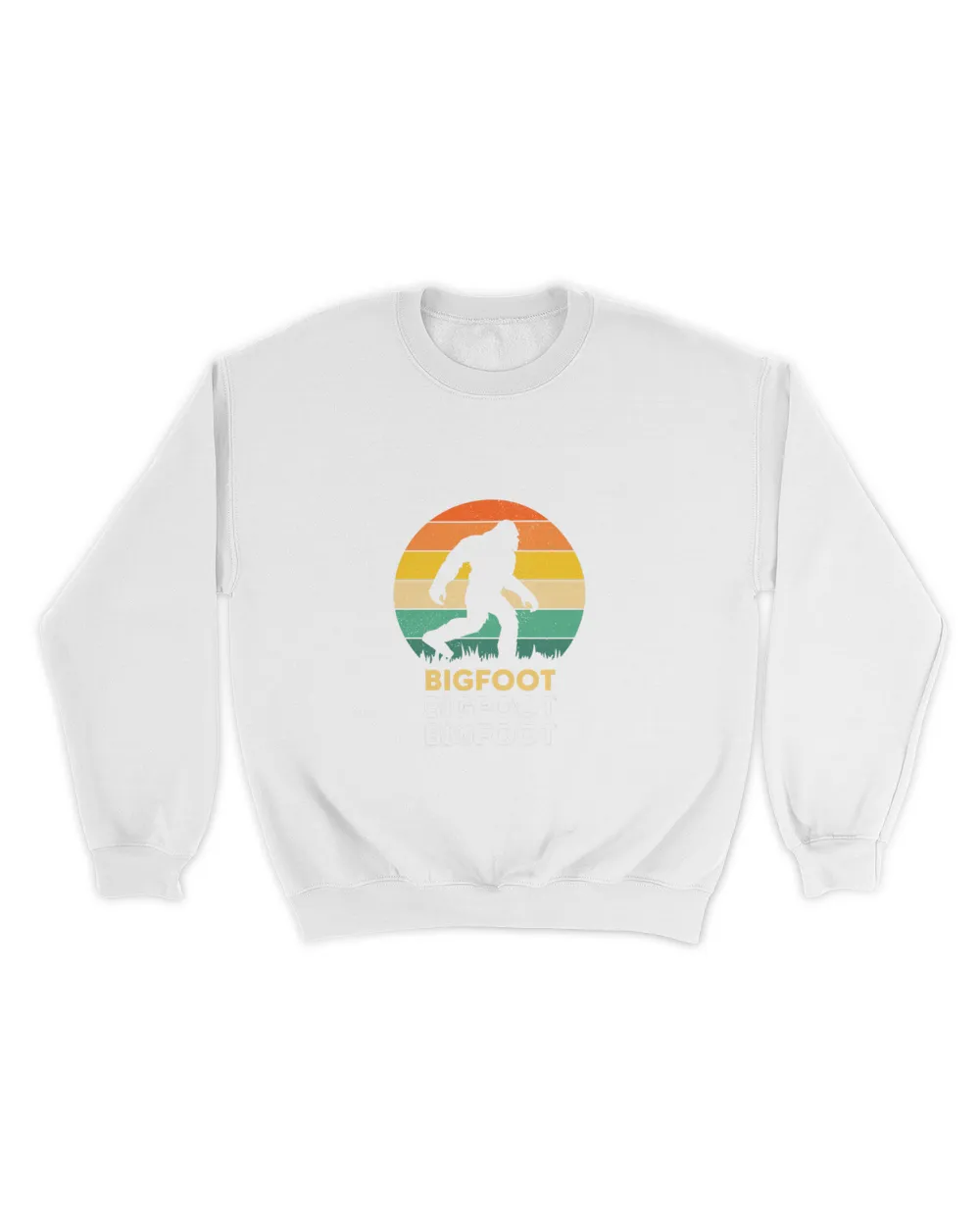 Orange Vintage Big Foot Sweatshirt