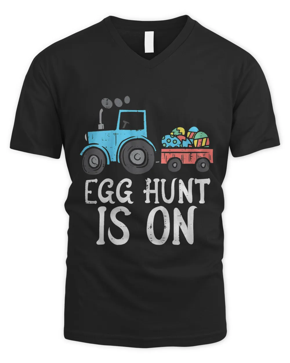 Egg Hunt Is On Tractor Easter Eggs Cute Boys Kids Toddler T-Shirt