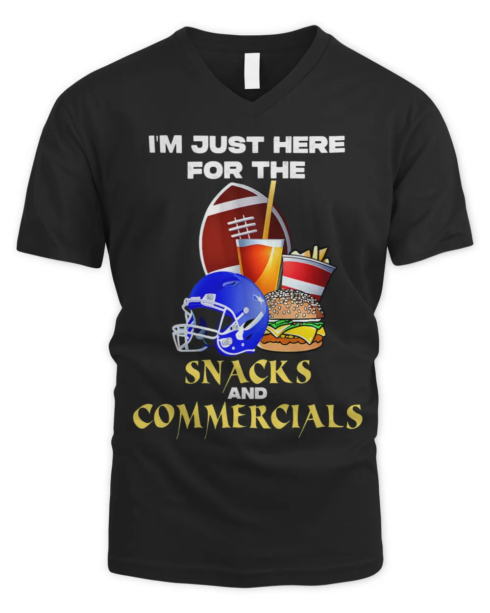 Football American Sunday Snacking And Commercial American Football Match Teams