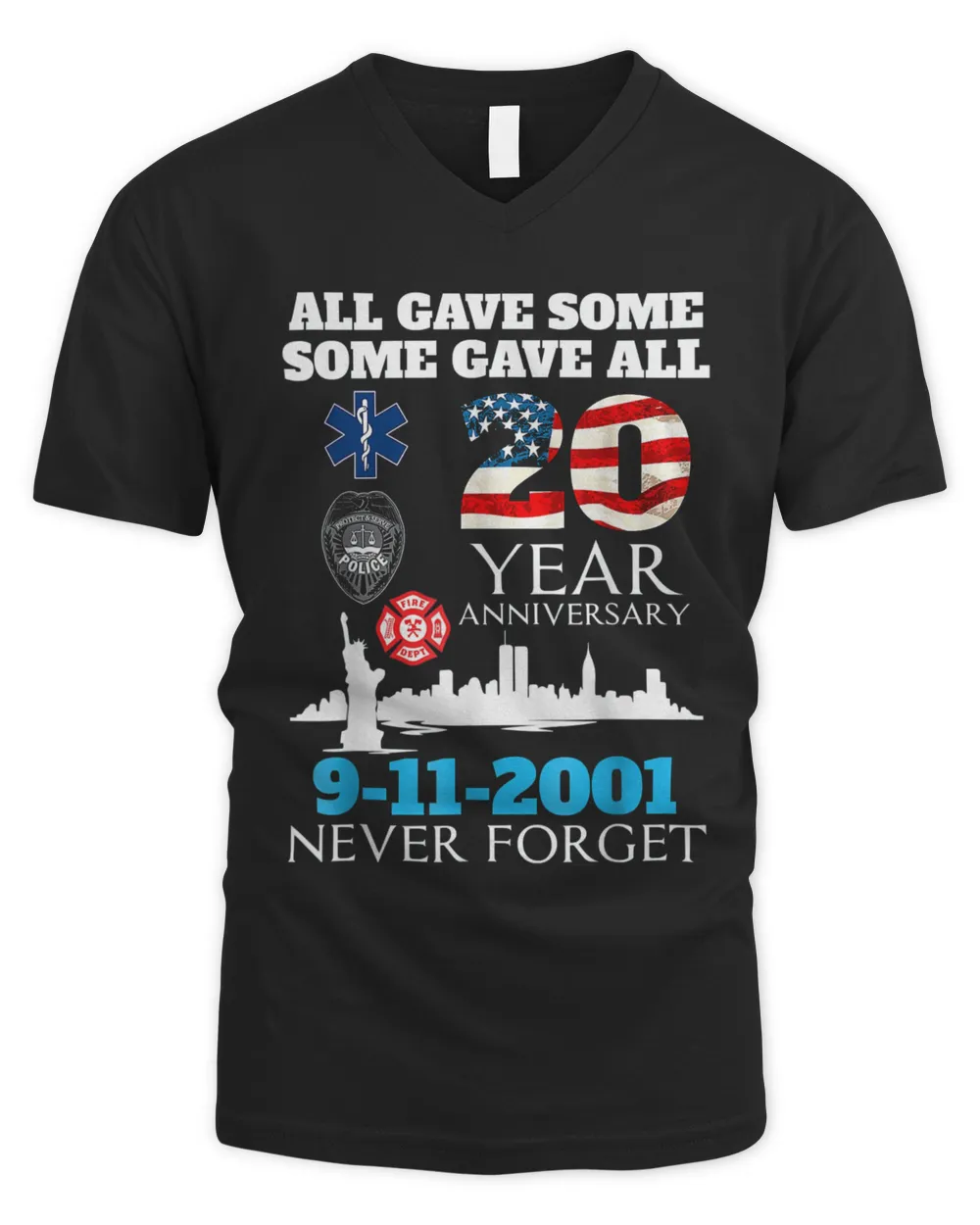 20 Year 9-11-2001 Memorial Anniversary Patriot Day 2021 Gift Shirt