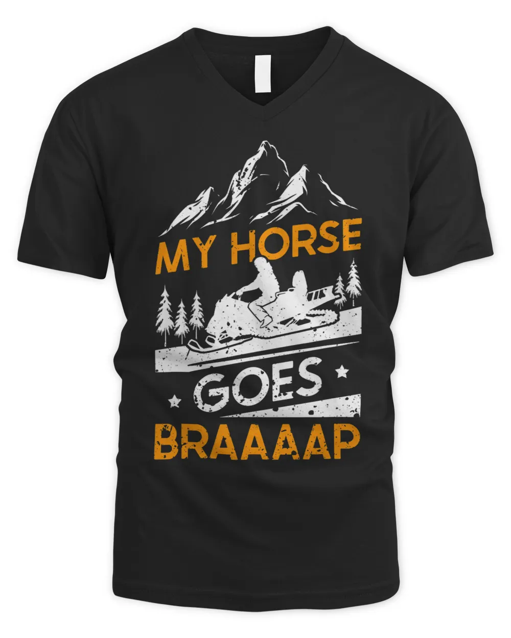 Horse Lover Snowmobile Riding My Horse Goes Braaaap 21