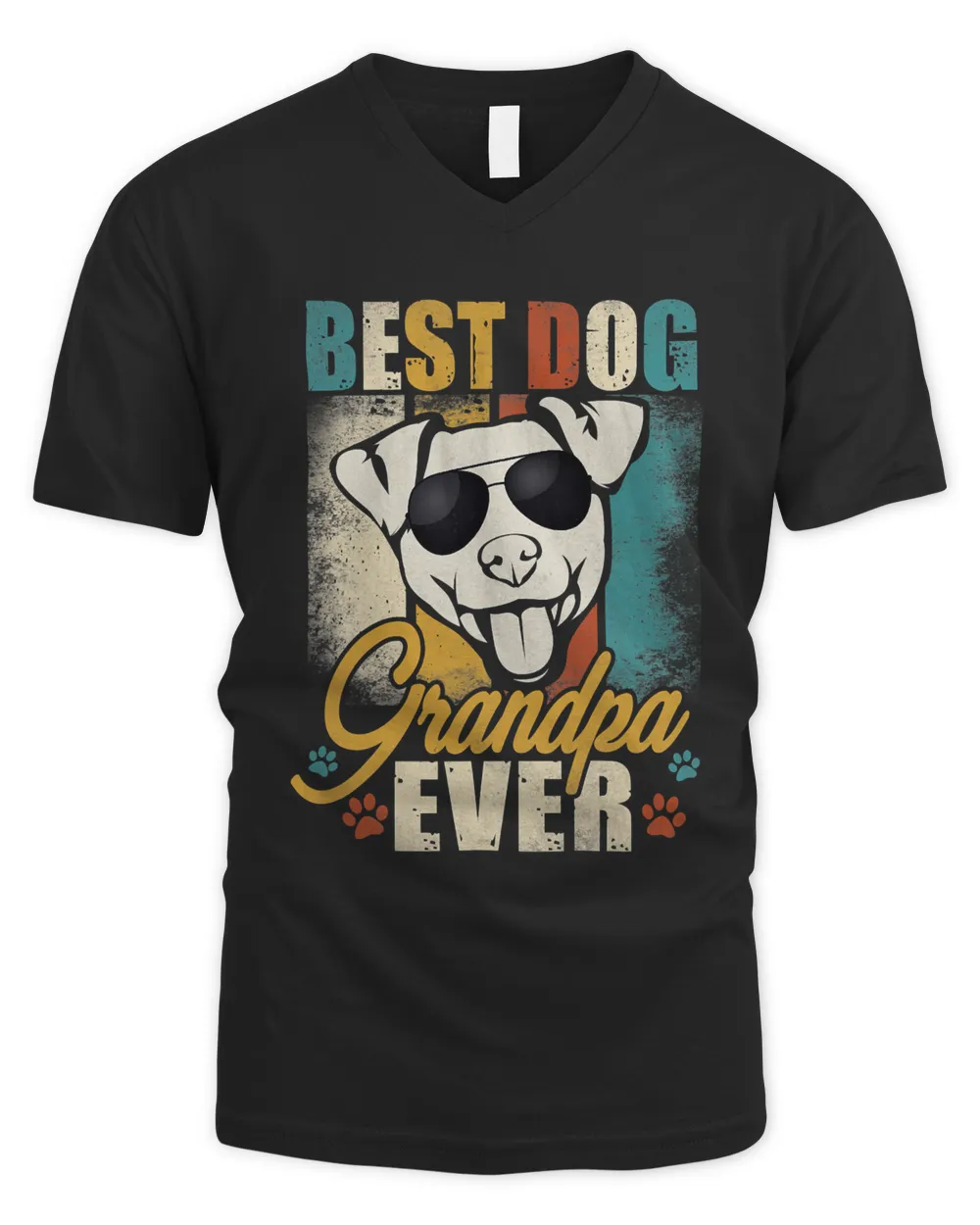 Best Dog Grandpa Ever Jack Russell Terrier Father's Day T-Shirt