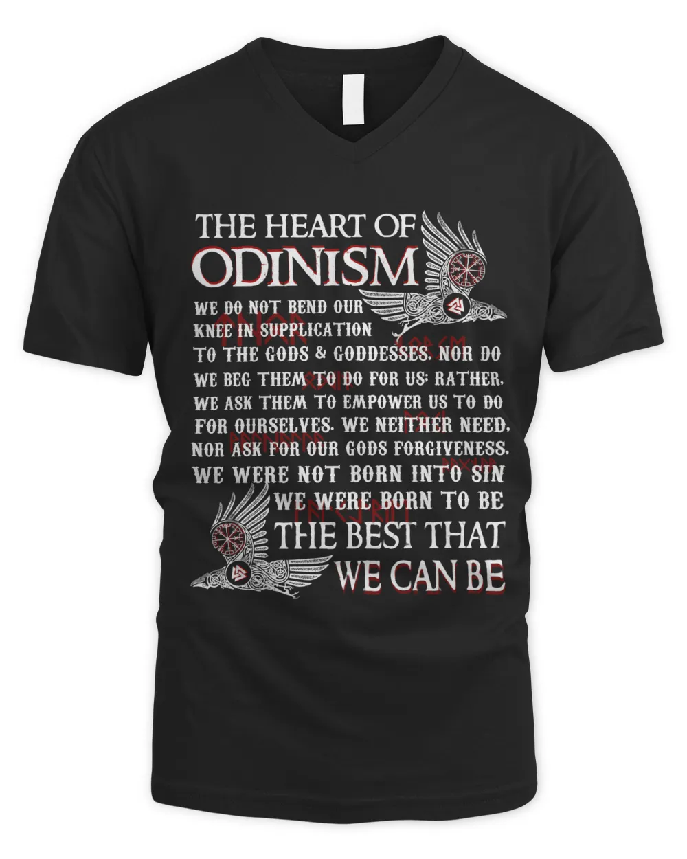 Viking T Shirt For men - The heart Of Odinism