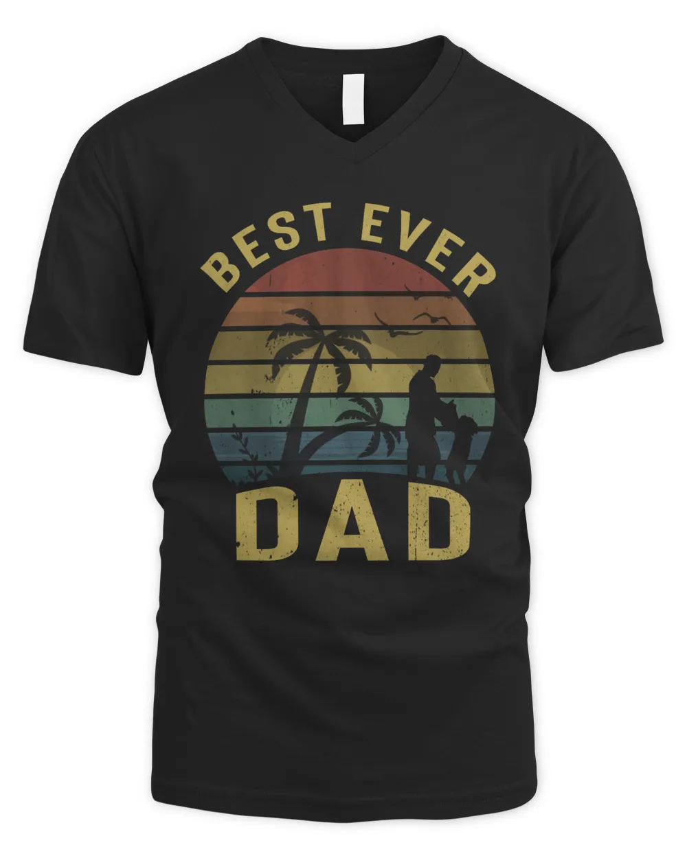 Vingtage Best Dad Ever Fathers Day T shirts