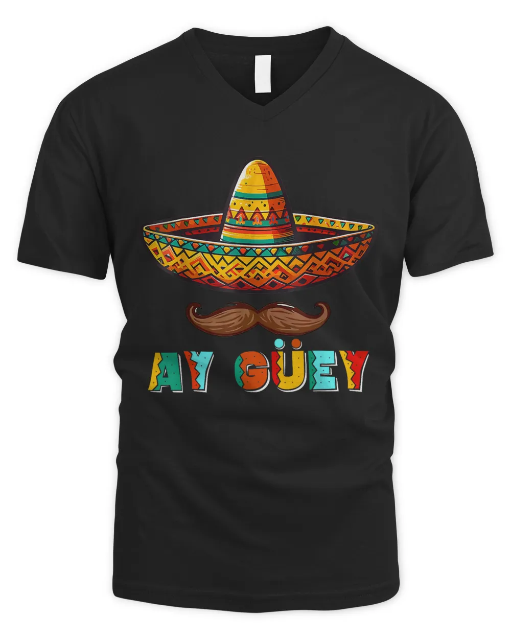 Cinco de Mayo Shirt Men Dad Ay Guey Mexican Theme Party T-Shirt