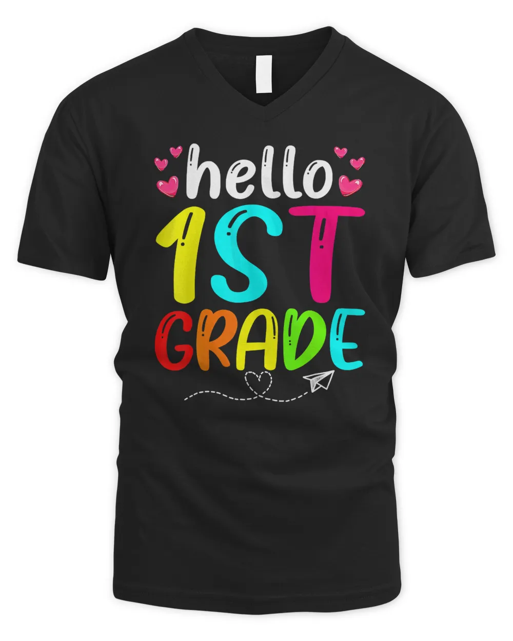 Cute Hello 1st Grade Back To School First Day Of School T-Shirt