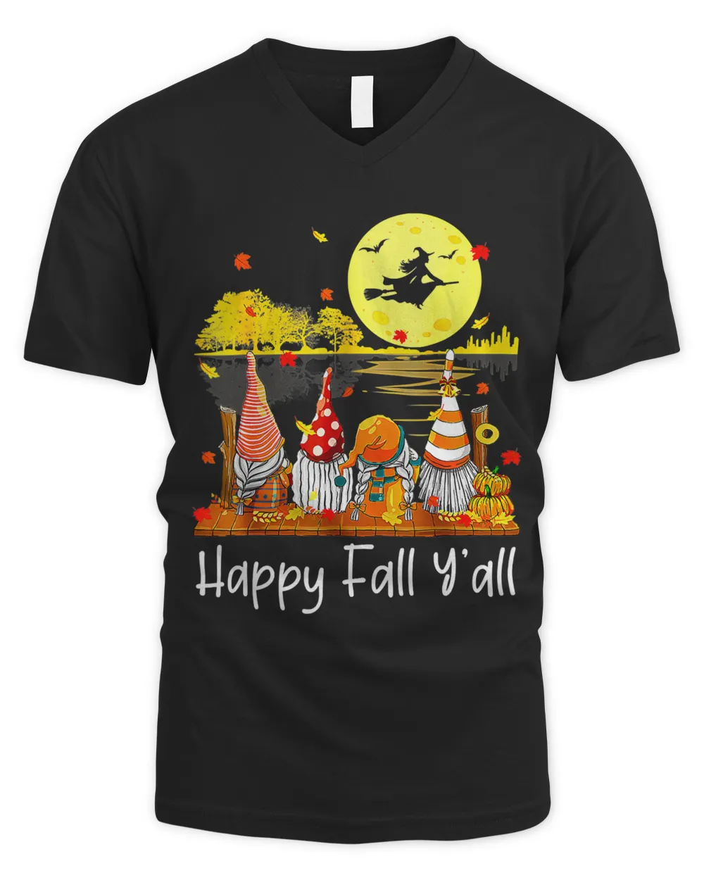 Happy Fall Yall Gnome Friend Pumpkin Funny Autumn Gnomes