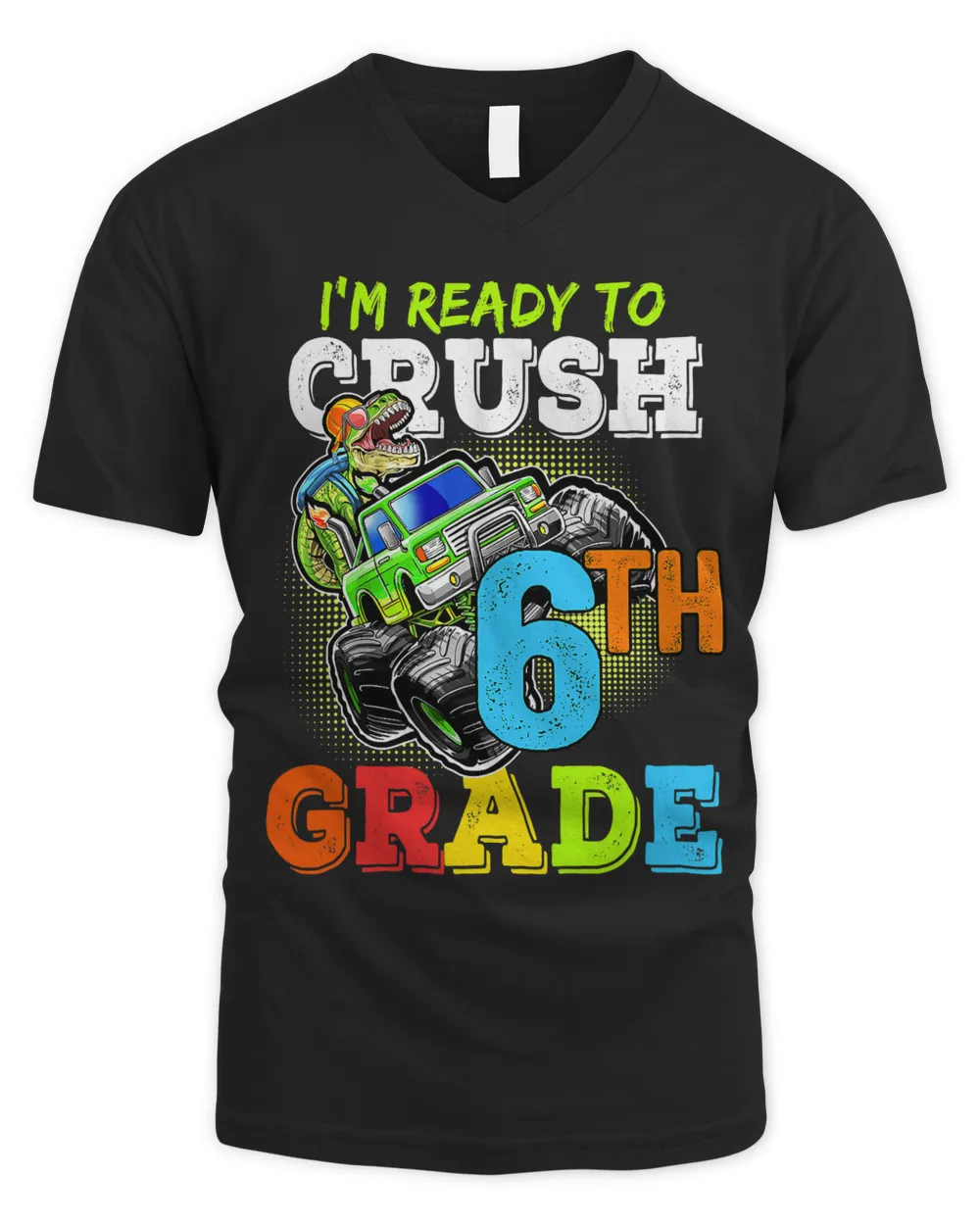 Im Ready To Crush th Grade Dinosaur Back To School Boys Kid 2
