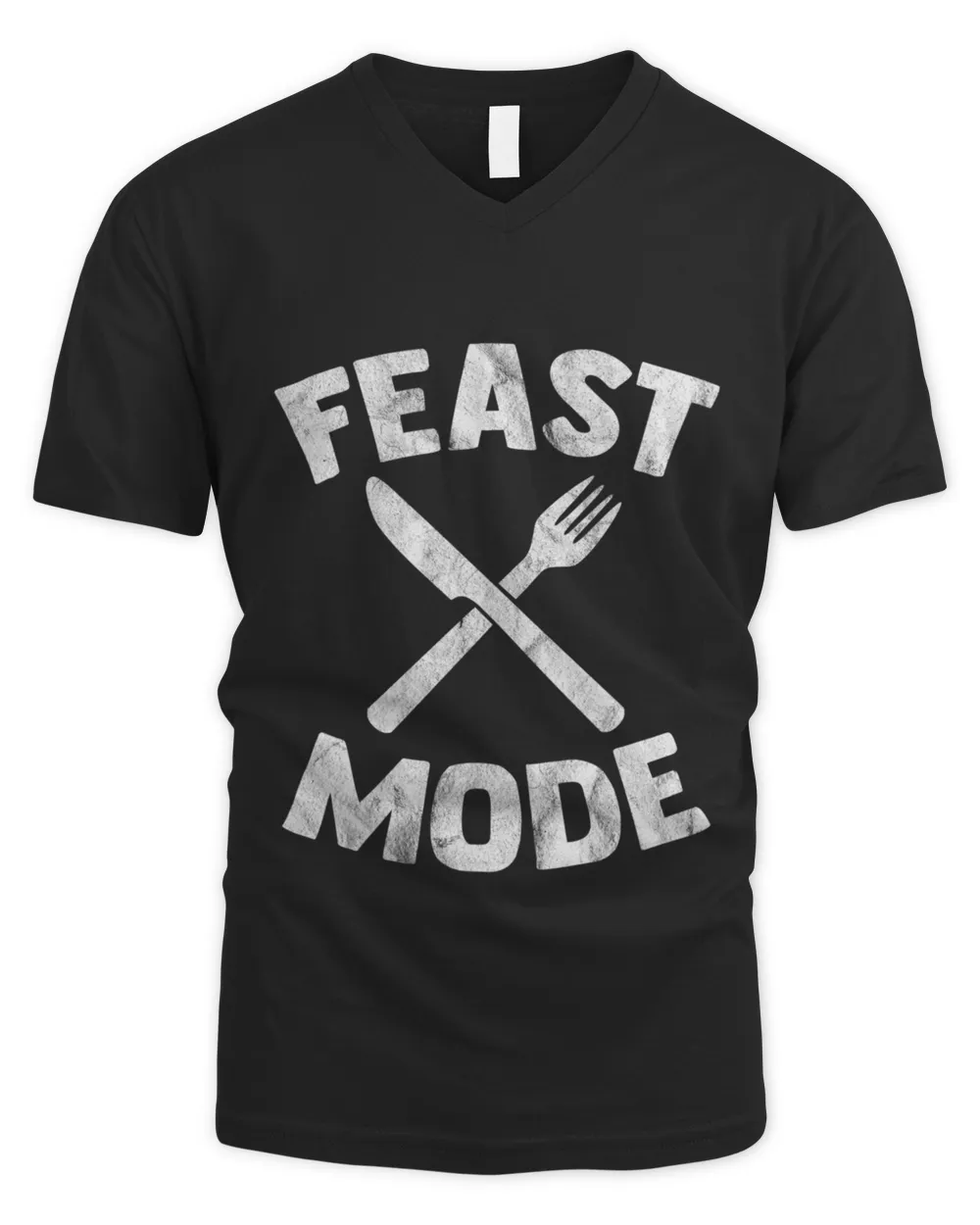 Thanksgiving Feast Mode Ready To Dig In Distressed T-Shirt