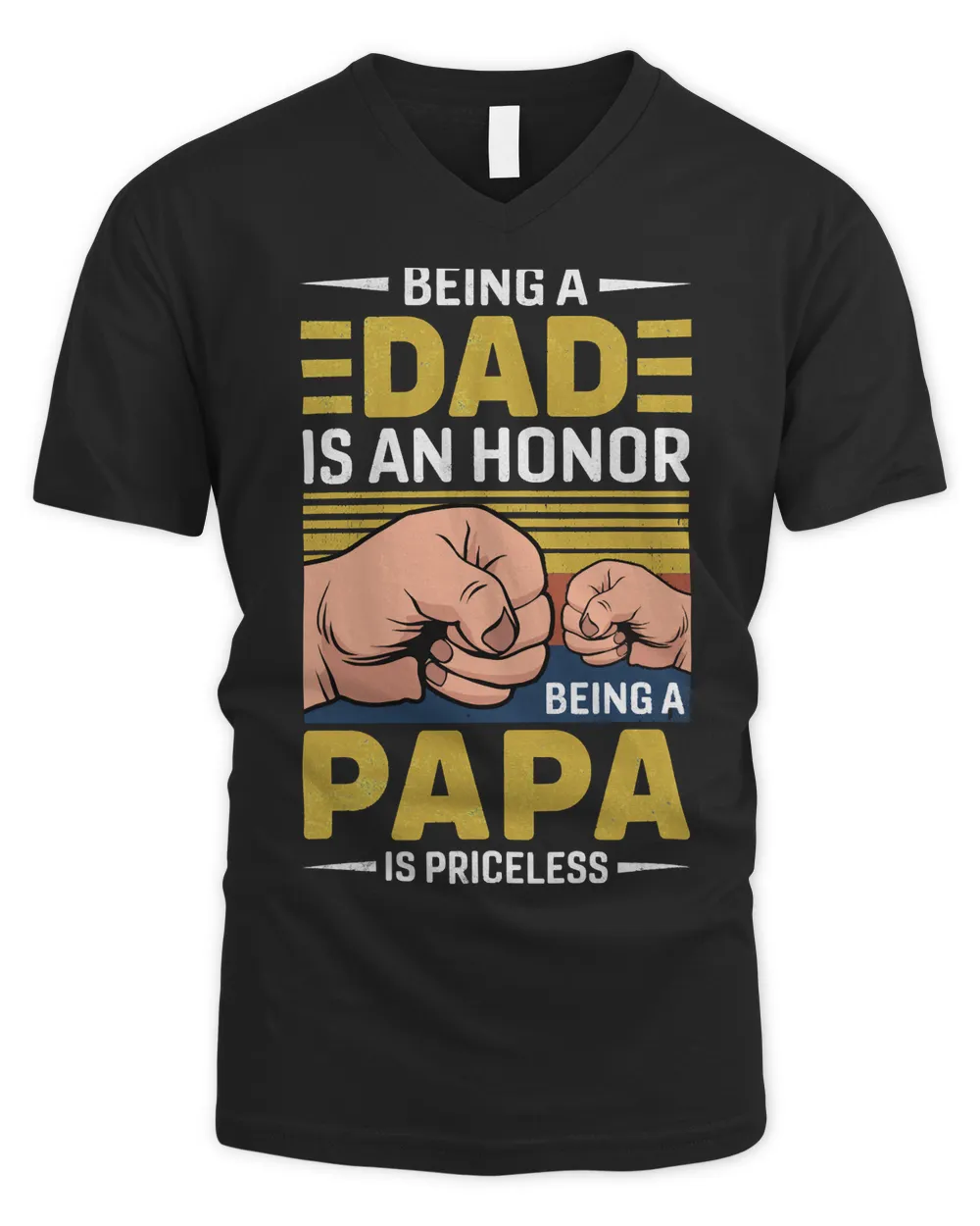 Father Grandpa Vintage Being A Dad Is An Honor Being A Papa Is Priceless Father day 189 Family Dad