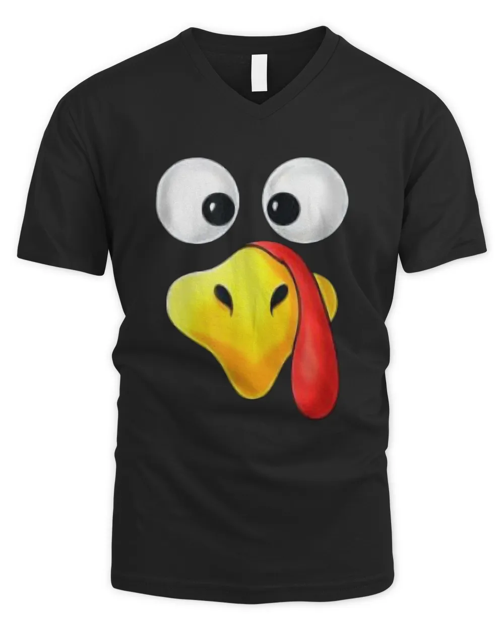 Thanksgiving Day Turkey Face Funny Boys Girls Kids Gift Shirt
