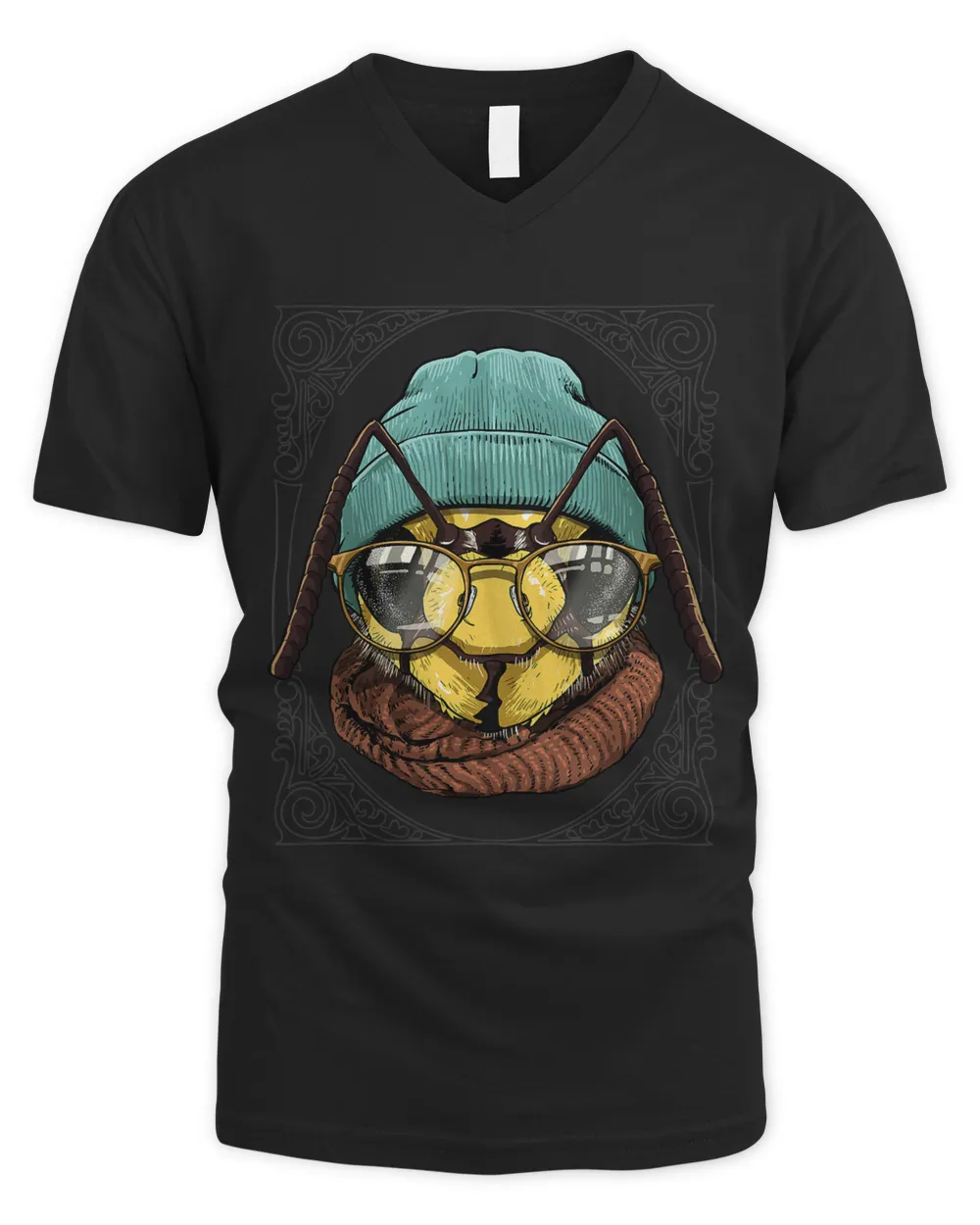 Hipster Bee With Glasses Beekeeping Honeybee Lover 582