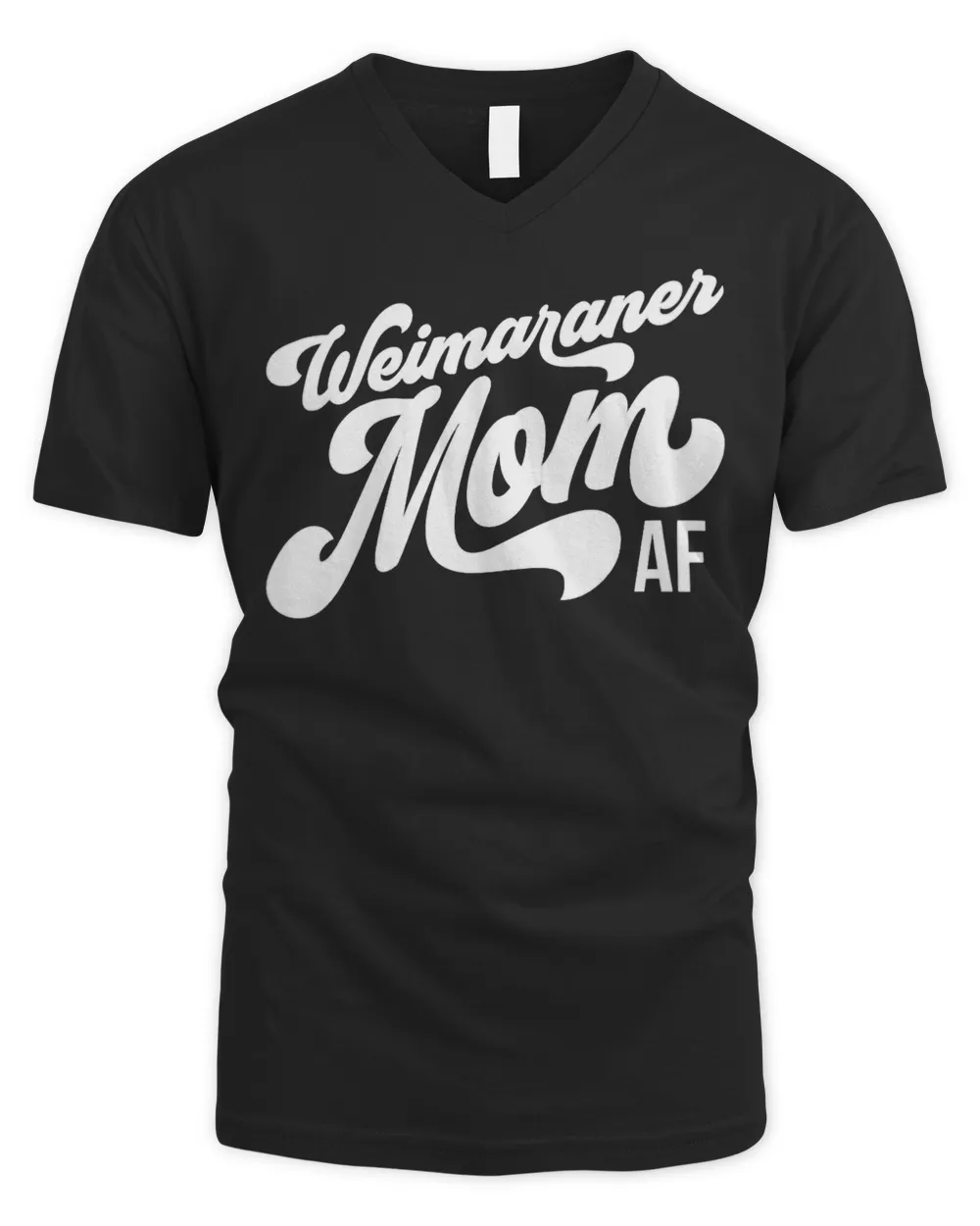 Womens Weimaraner Mom AF - Dog Lover Gift ACX158b V-Neck T-Shirt
