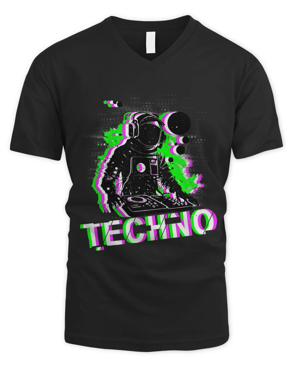 astronaut Techno Raver & DJ Trippy Optical Illusion space