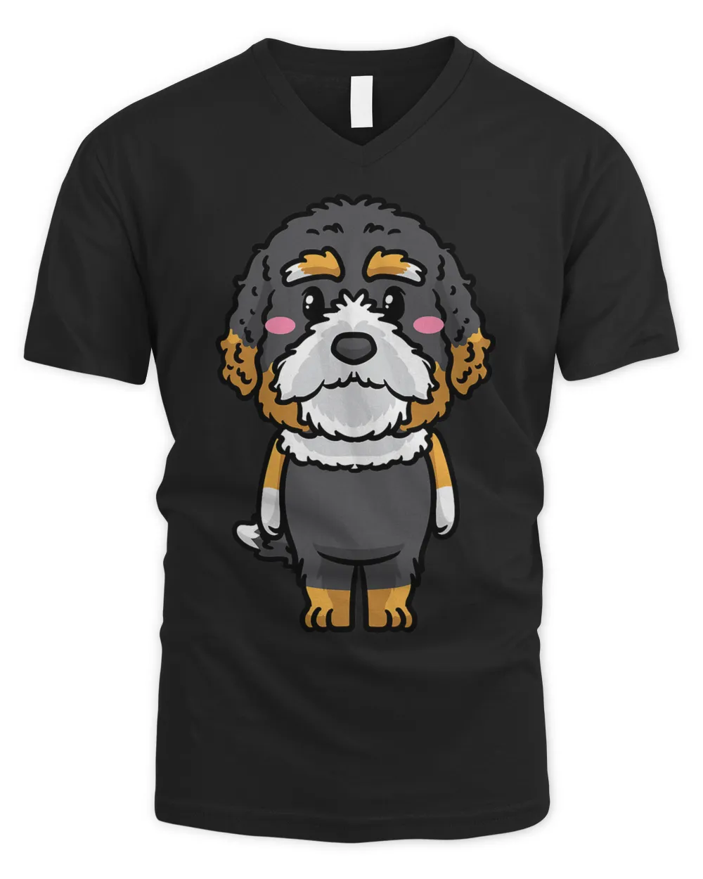 Bernedoodle Dog Emoticon