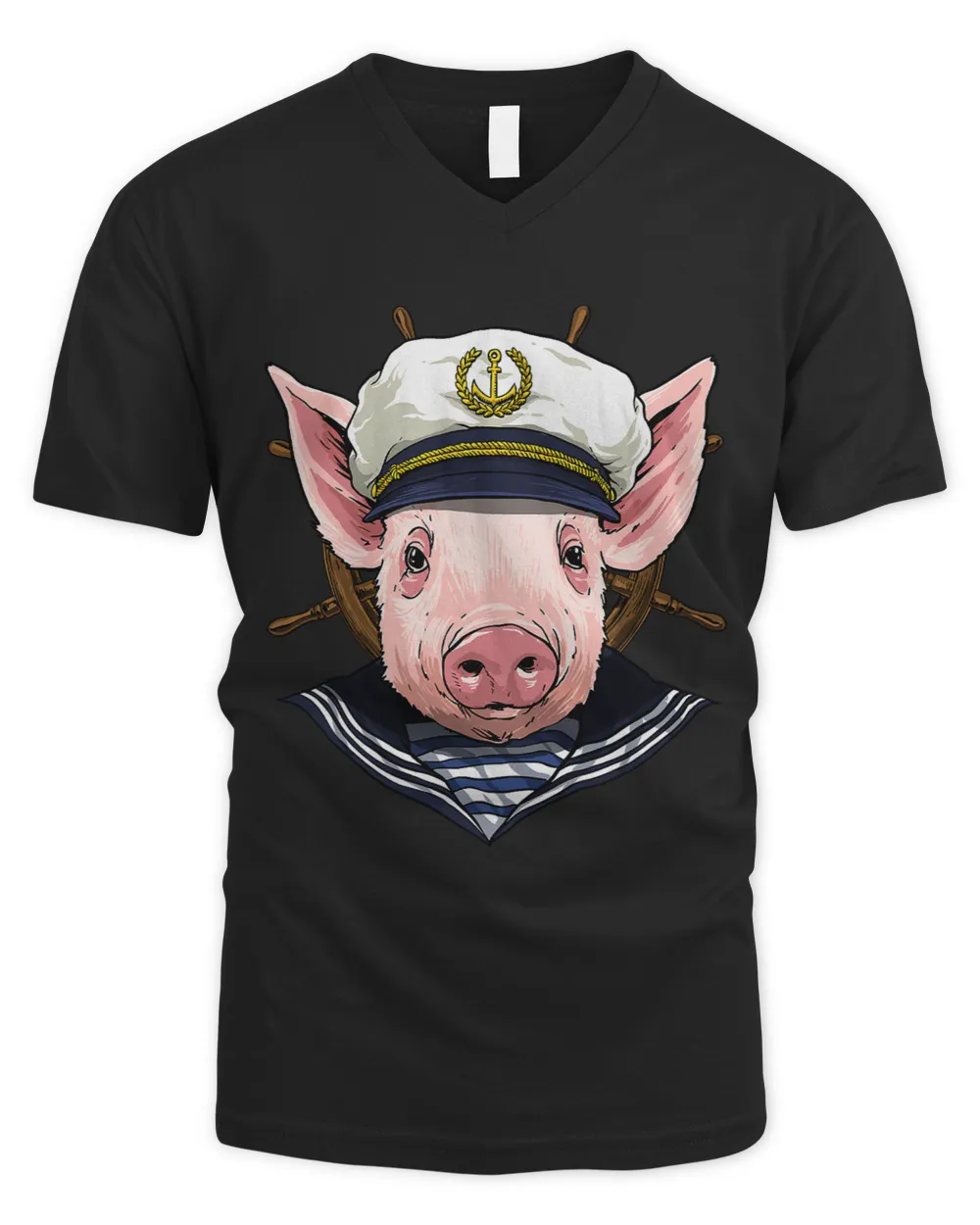 Pig Sailor Boat Captain Farmer Pig Farm Animal 167