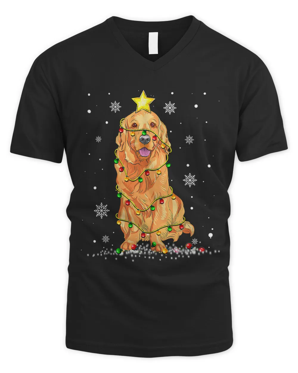Christmas Golden Retriever Happy New Year Tee For Dog Lover 283