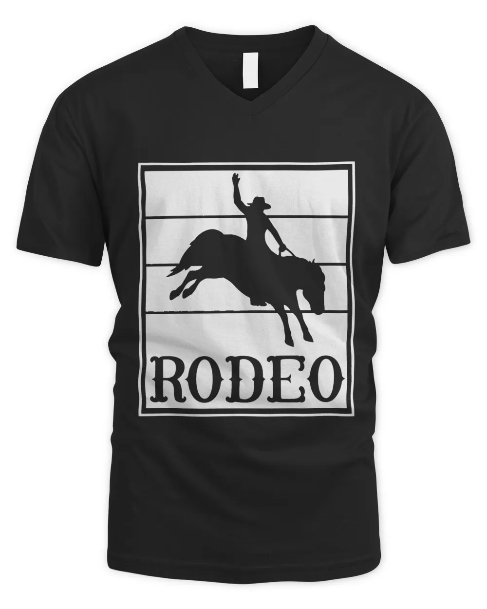 Rodeo Men's V-Neck T-Shirt black s
