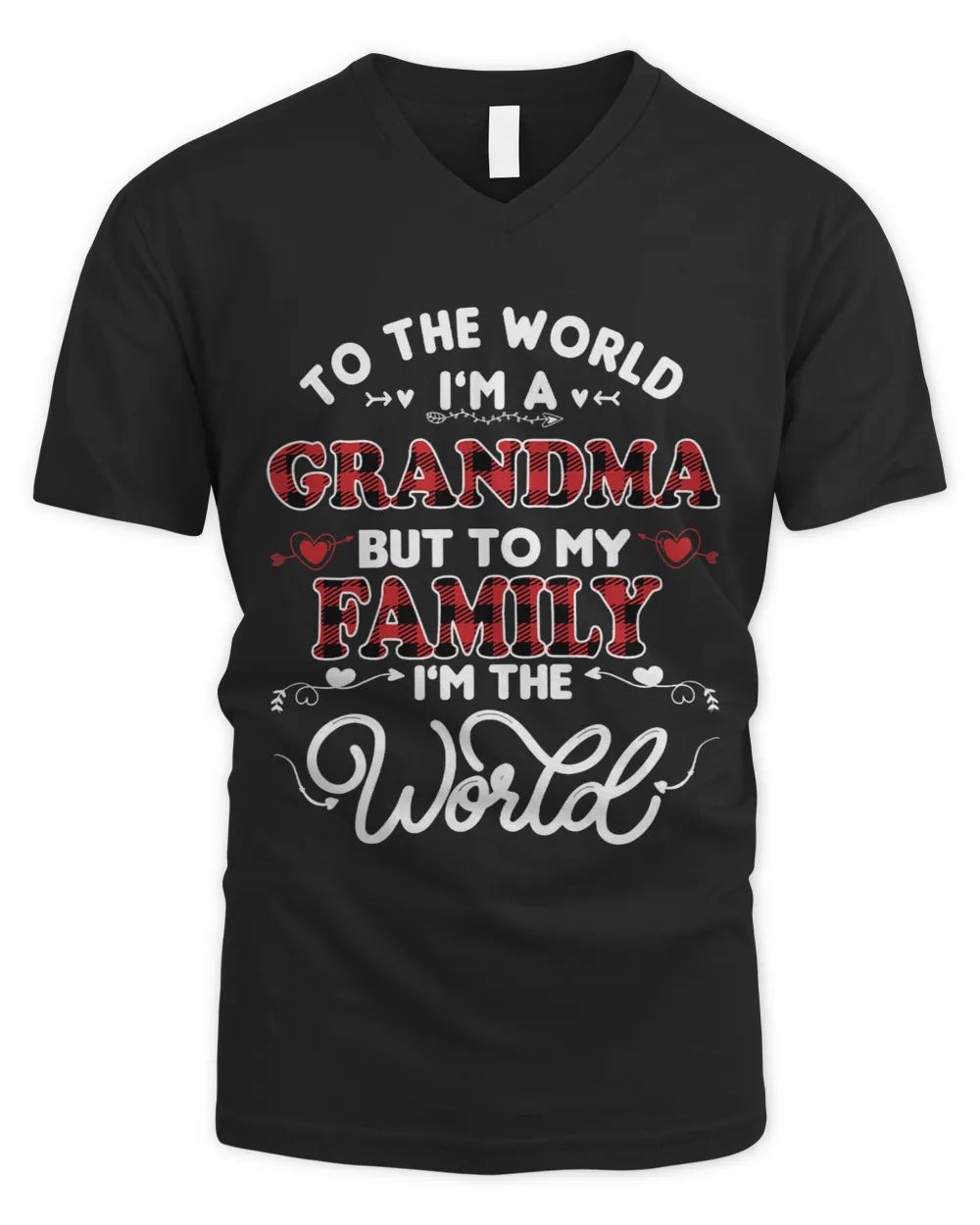 To the world you are grandma Buffalo plaid grandma birthday