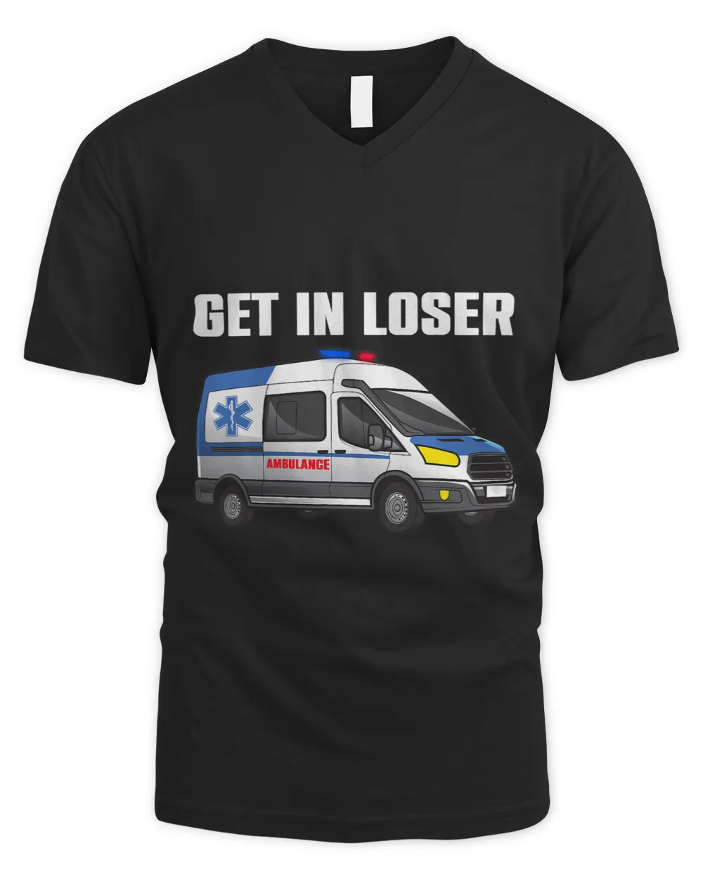 Funny Ambulance Art For Men Women Kids EMT Ambulance Vehicle