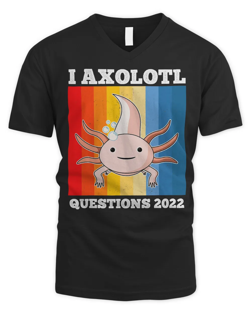 Axolotl Questions Retro Vintage Goodbye 2021 2022 New Year 94