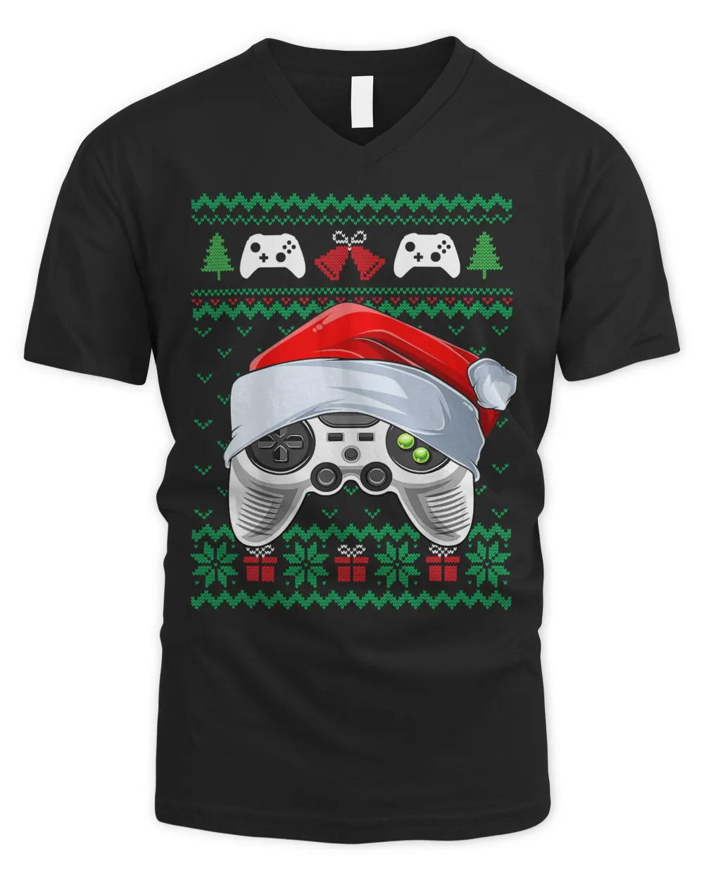 Funny Ugly Christmas Video Game Controller Xmas Gamer Pajama 398