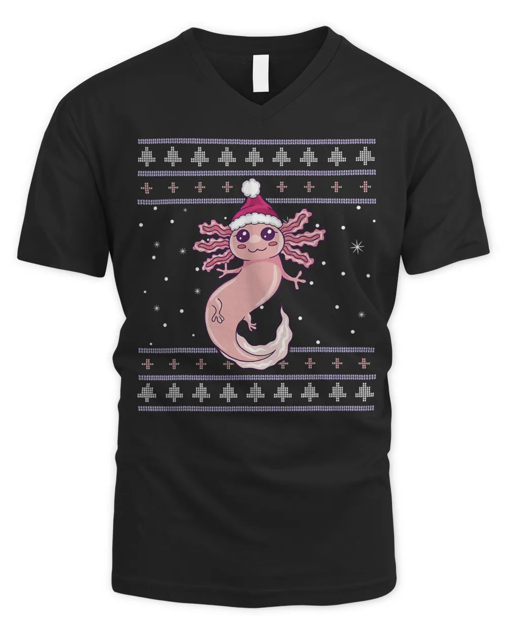 Cute Axolotl Christmas Santa Hat for Axolotl Lovers 210