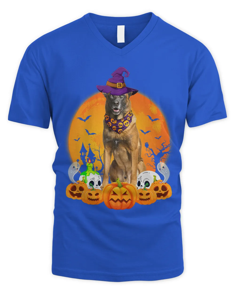 Belgian Malinois Witch Pumpkin Halloween Dog Lover Funny 417