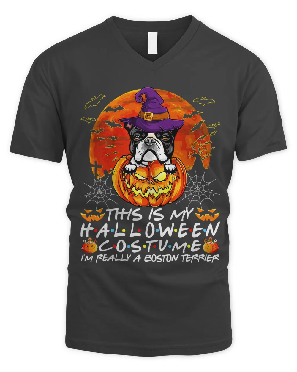 Halloween Costume Im Really A Boston Terrier Dog Pumpkin