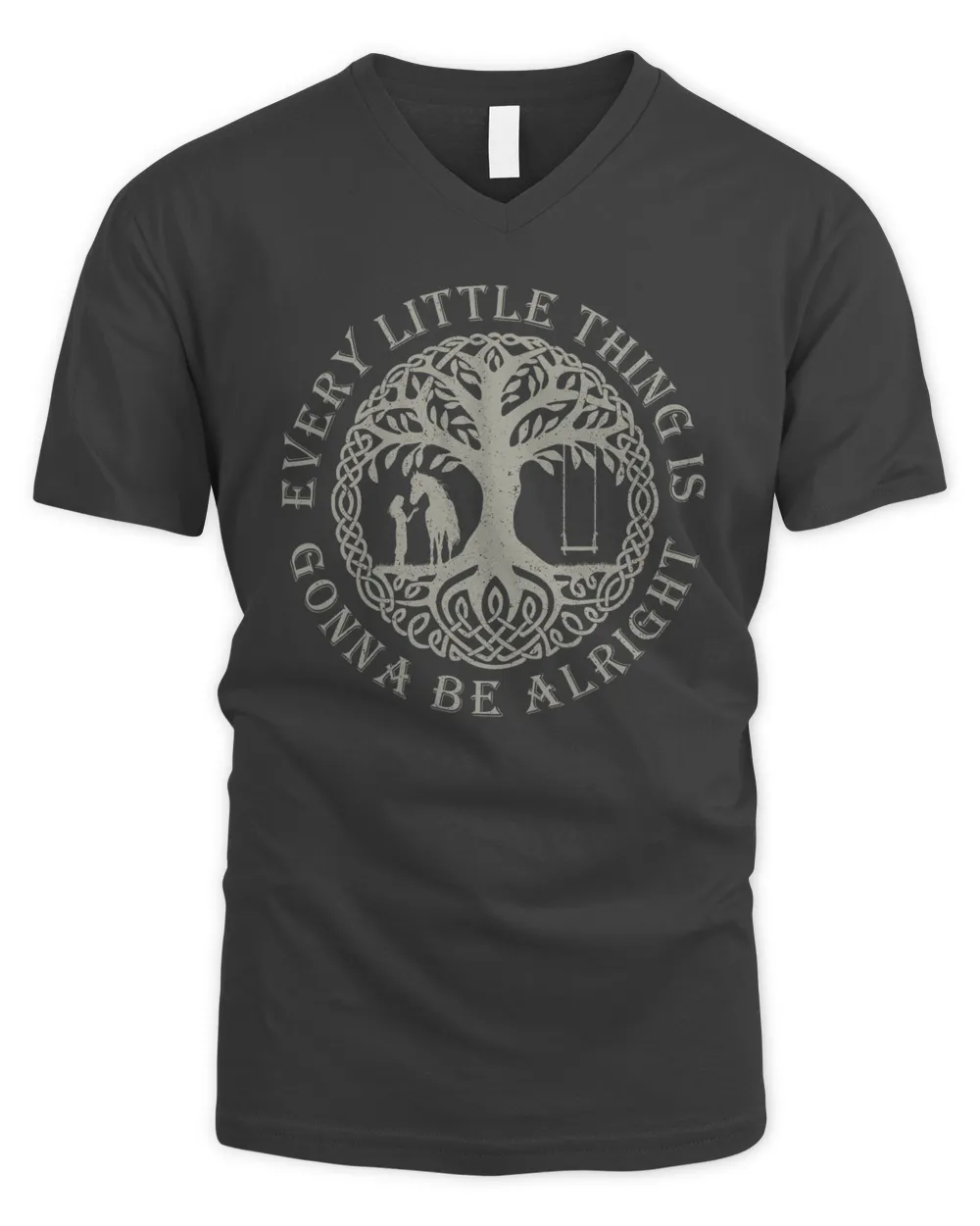 Every Little Thing Is Gonna Be Alright Horse Gift For Women Vintage