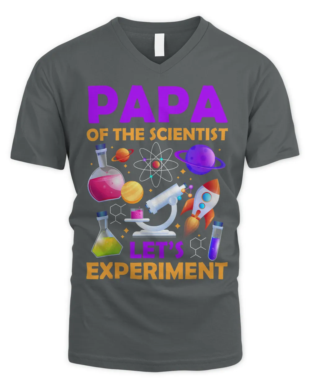 Papa of The Scientist Birthday Scientist Lets Experiment