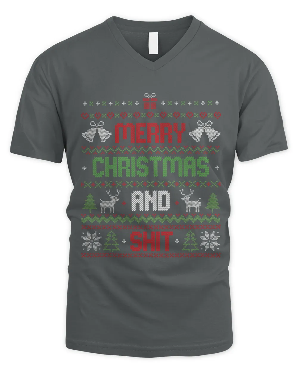 Merry Christmas And Sh!t Funny Christmas Ugly Sweater 295
