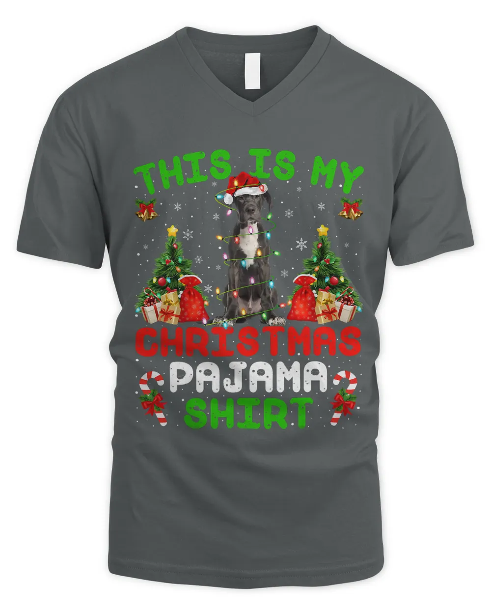 This Is My Christmas Pajama Great Dane Dog Christmas 242