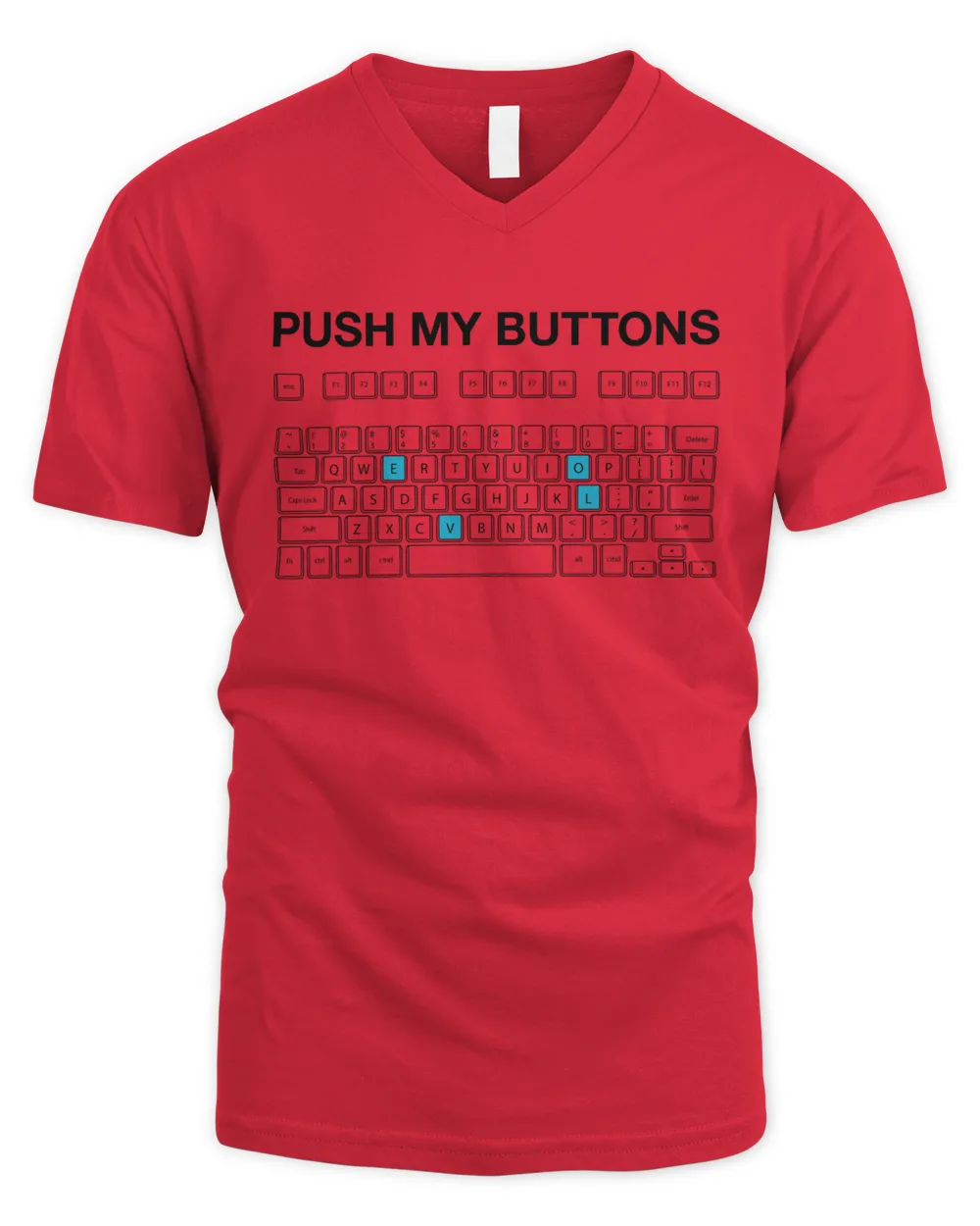 Push My Buttons Funny Couple Love Unisex T-Shirt