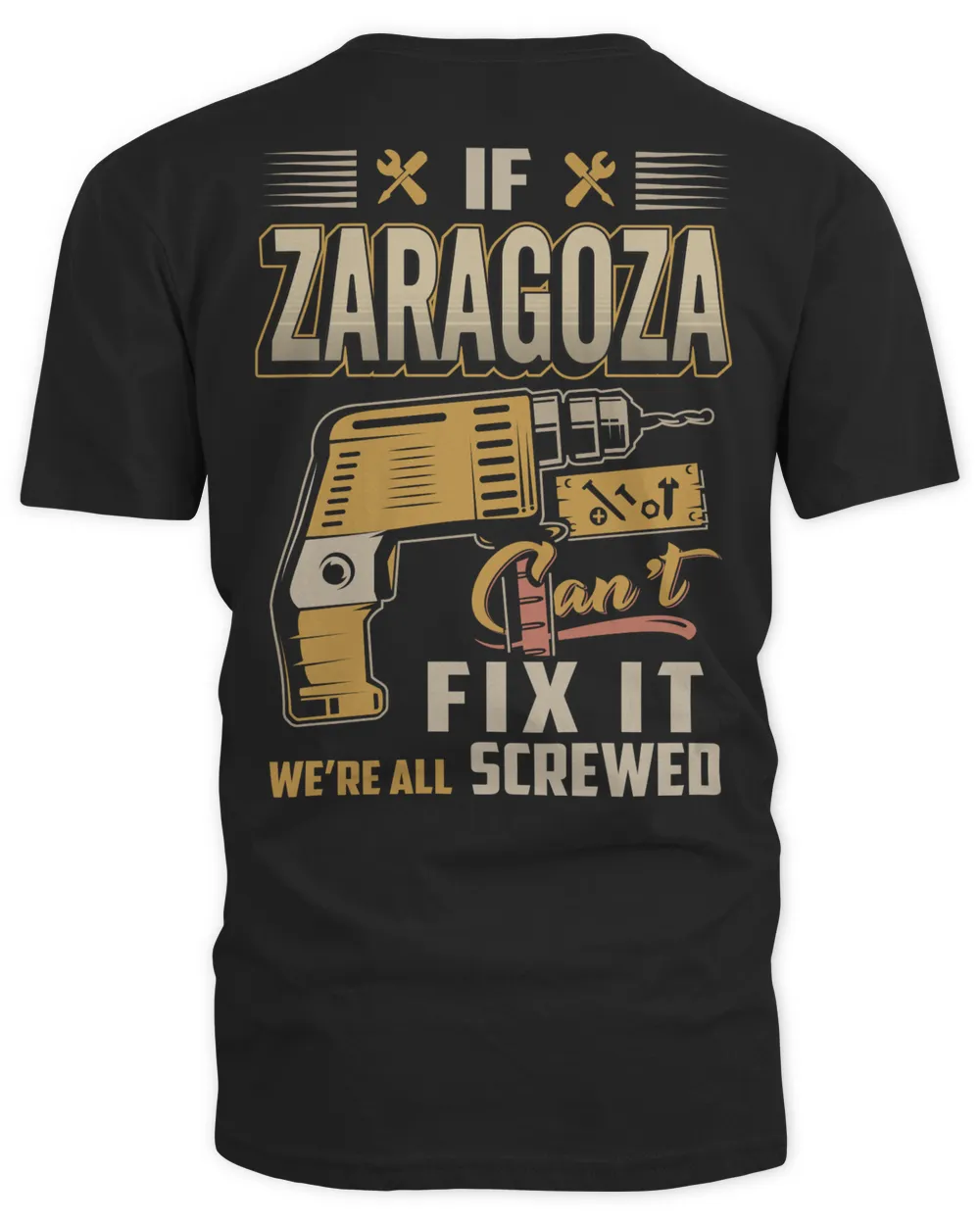ZARAGOZA Men's V-Neck T-Shirt black s