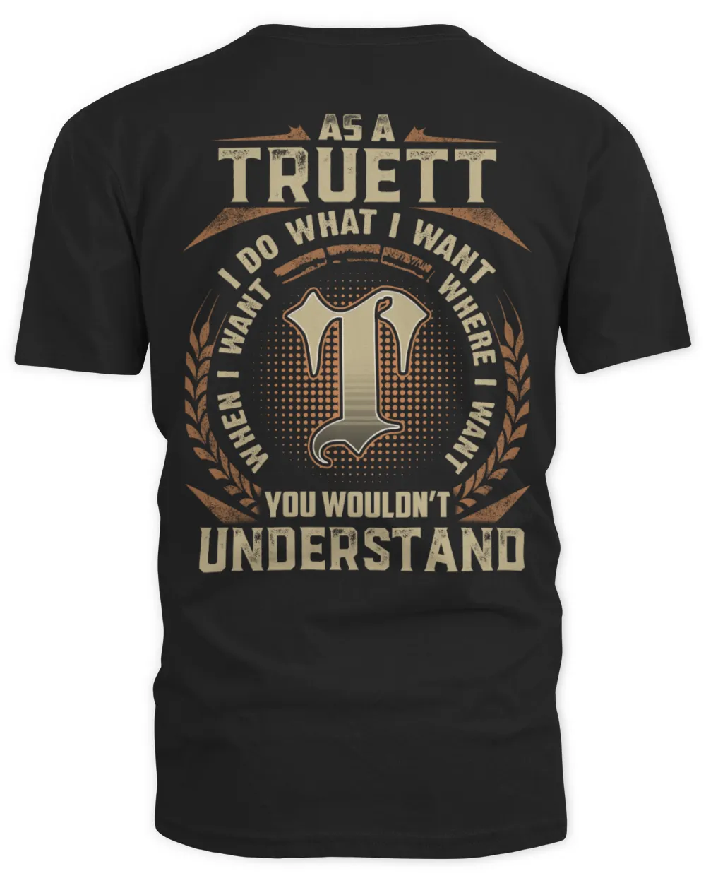 TRUETT Men's V-Neck T-Shirt black s