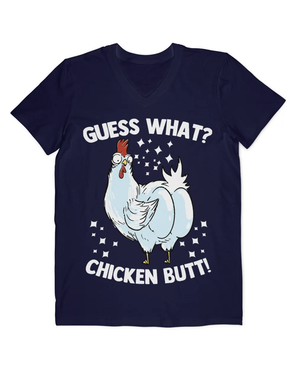 Funny Animal Guess What Cute Chicken Butt Farmers