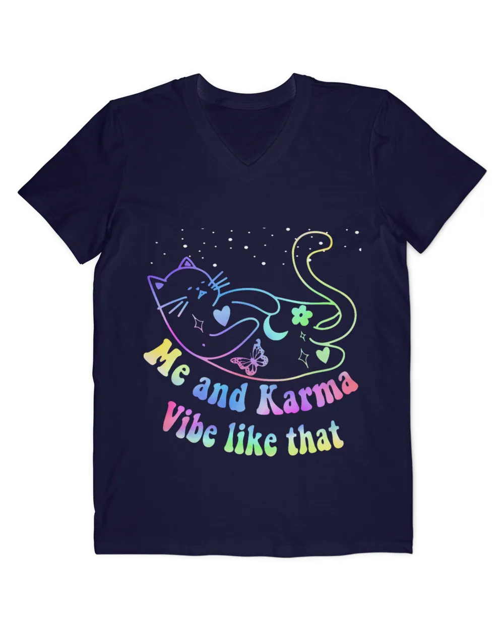 me and karma vibe like that lazy cat lover design