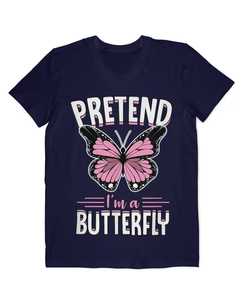 Pretend Im A Butterfly Funny Cute Lazy Halloween Costume