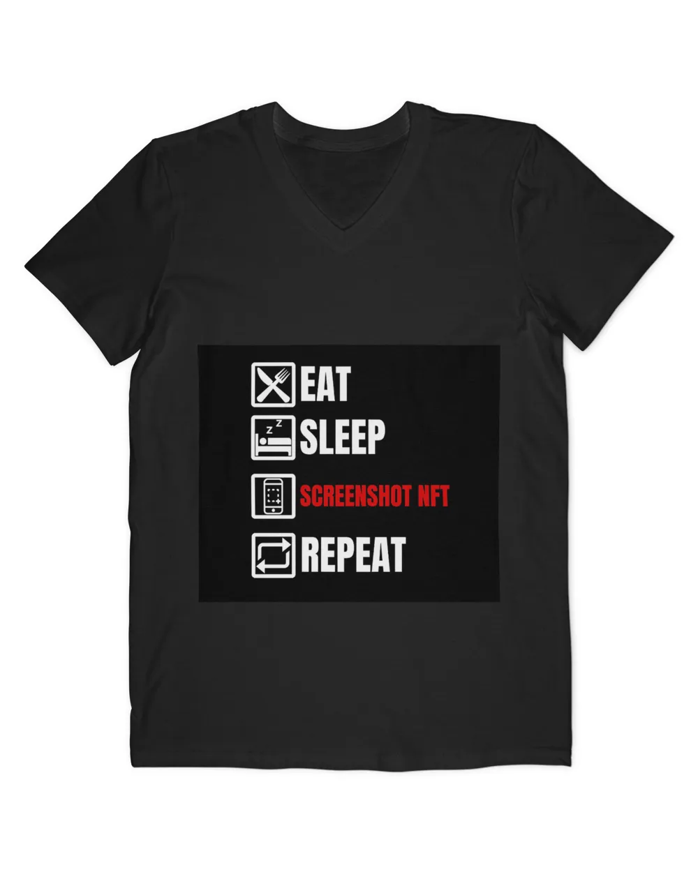 Eat sleep screenshot nft repeat Mouse Pad