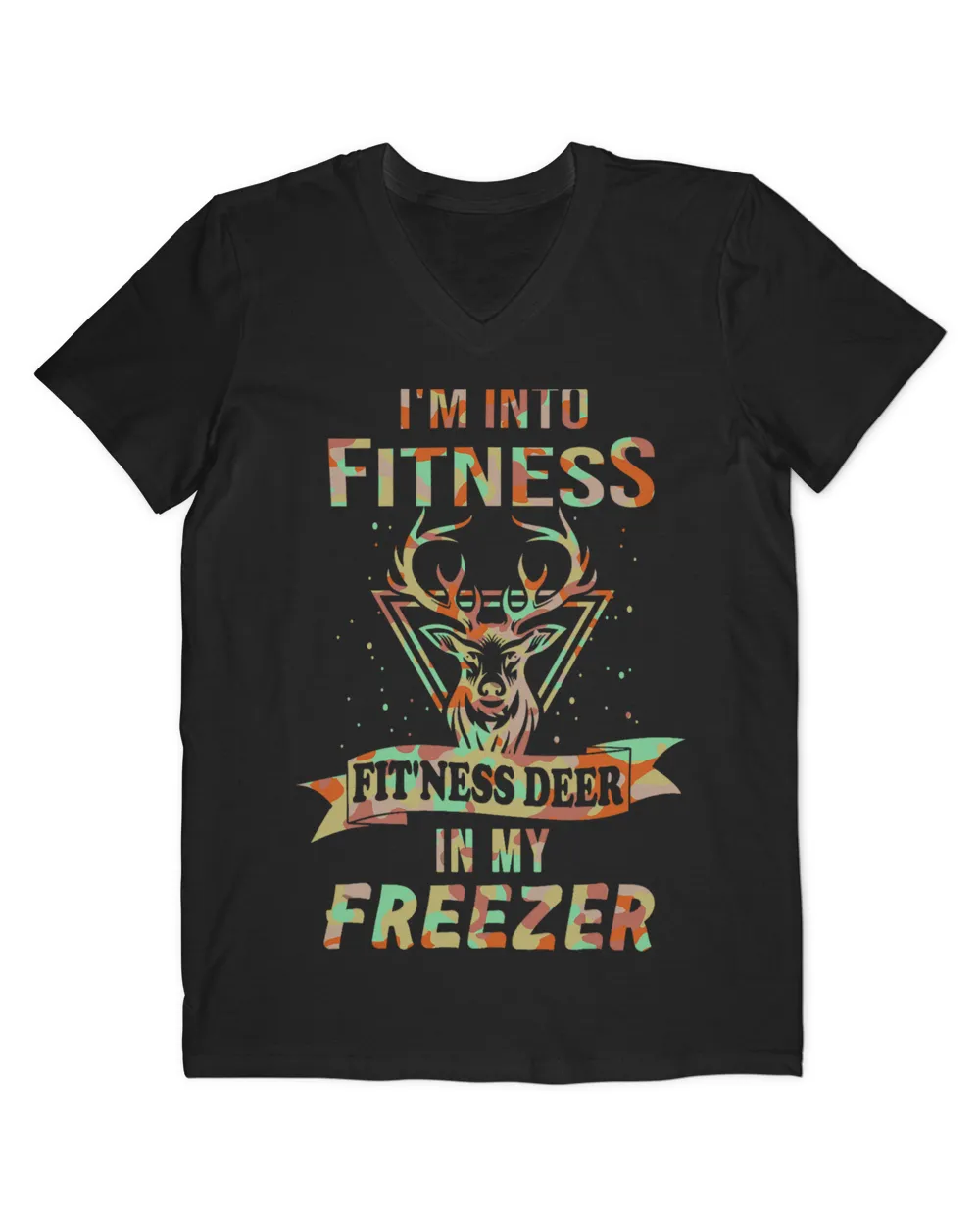 Im Into Fitness Deer Freezer Funny Hunter Dad Hunting Lover